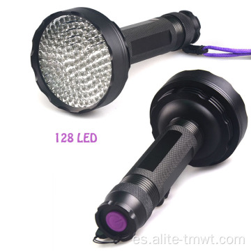 Linterna 128 con luz negra potente UV Luz UV